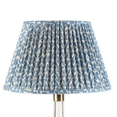 Lampshade in Blue Rabanna