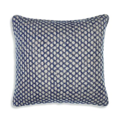 Cushion in Blue Wicker