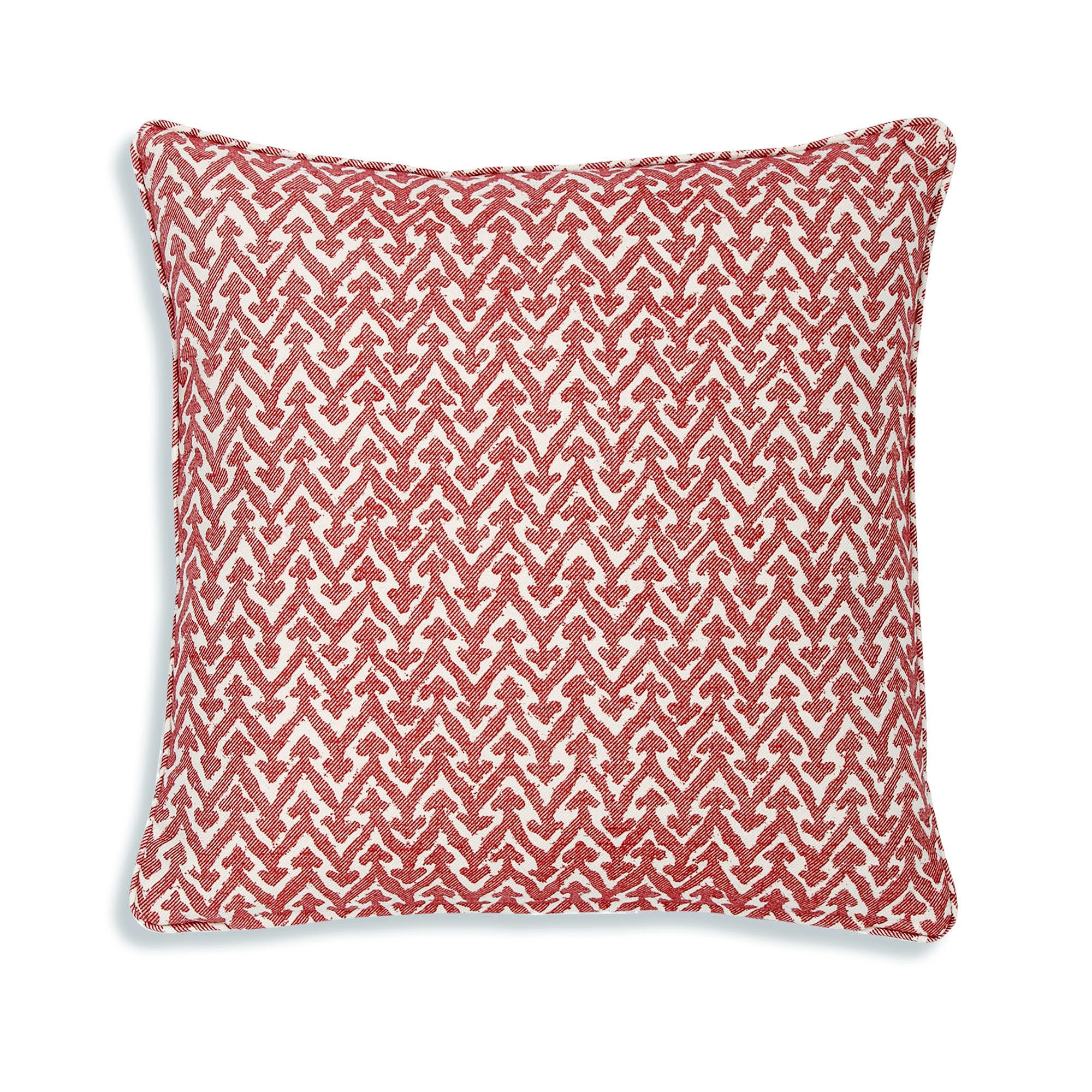 Cushion in Red Rabanna