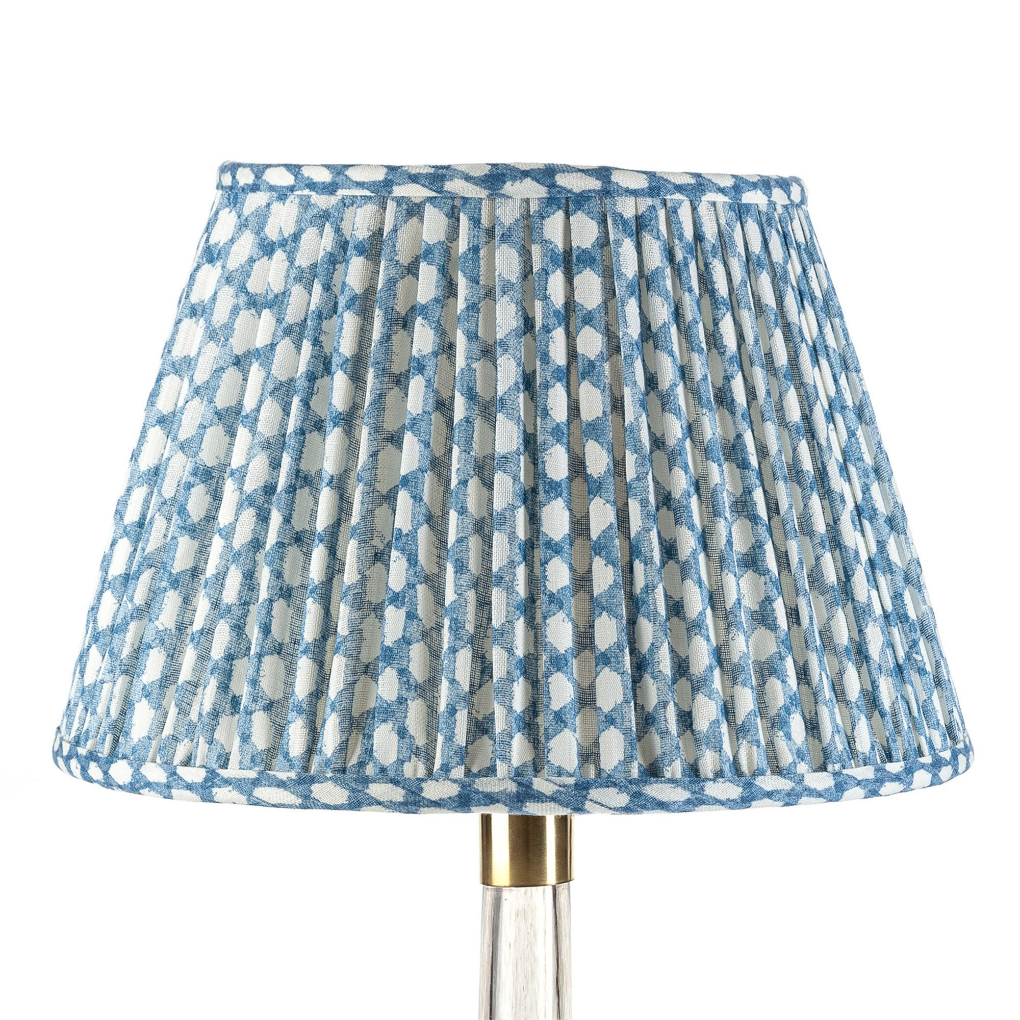 Lampshade in Blue Wicker