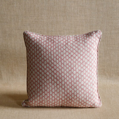 Cushion in Pink Wicker