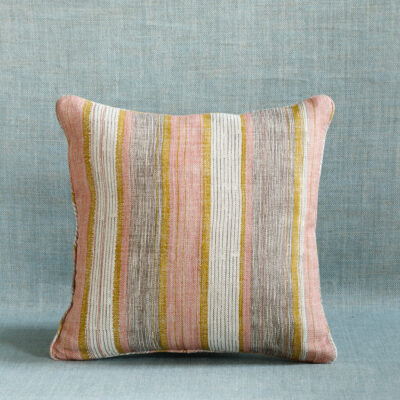 Cushion in Pink and Yellow Carskiey