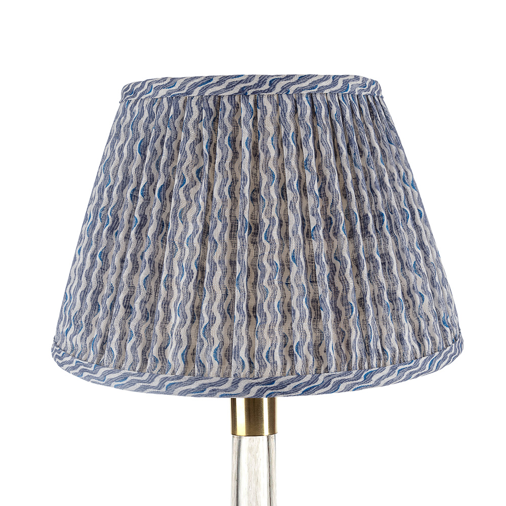 Lampshade in Blue Popple