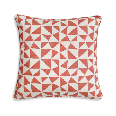 Cushion in Bright Red Circus